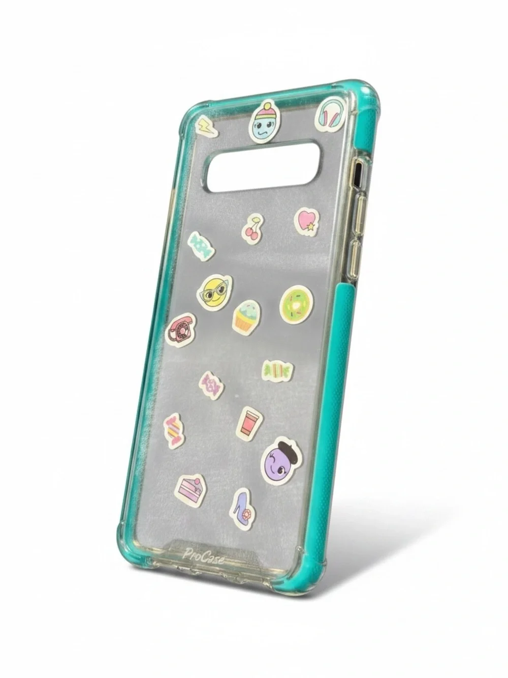 Samsung Galaxy S10 Plus Clear, Teal, and Black Protective Phone Case Trio